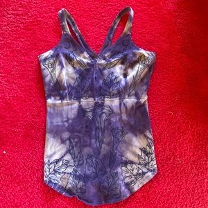 Serpent and bow leotard swimsuit camisole moon flower logwood dyed